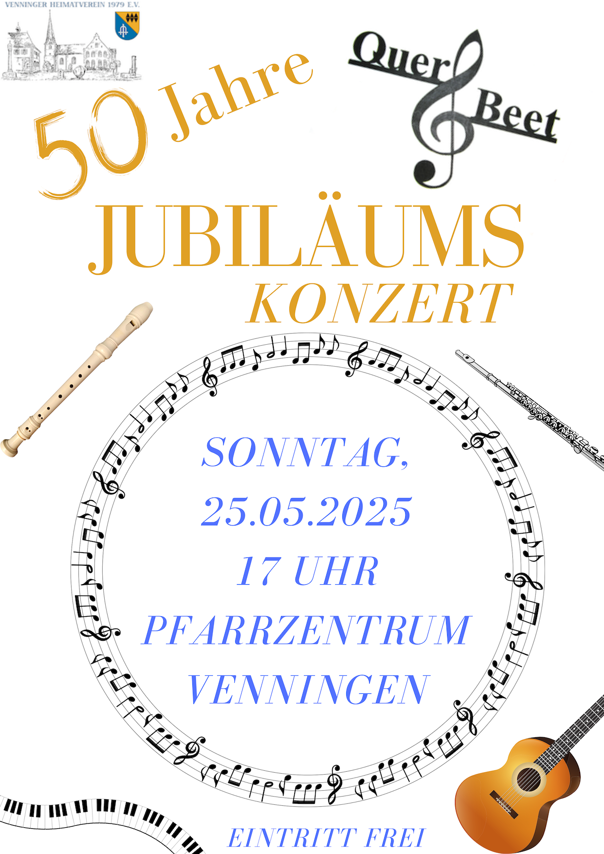 50 Jahre Querbeet Poster