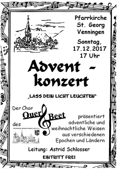 Adventkonzert 17.12. Venningen